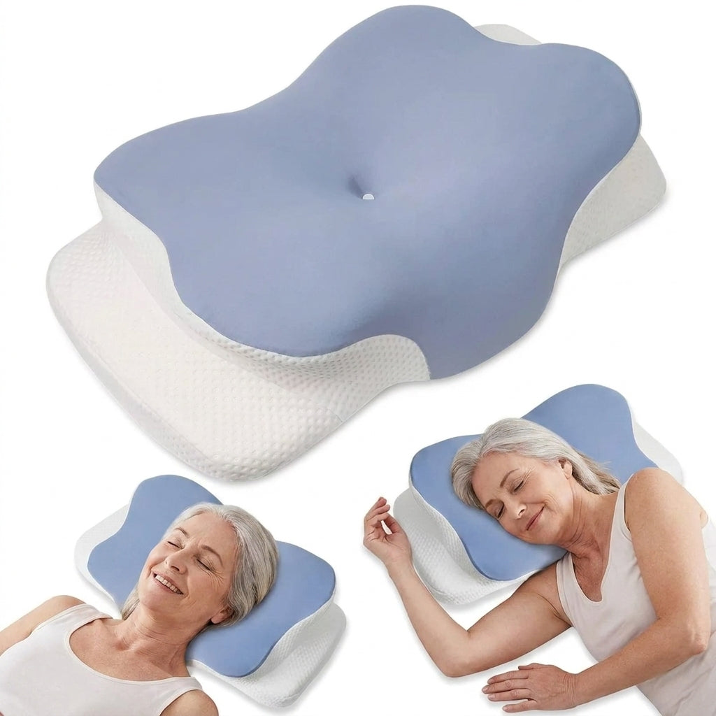 Ergonomic pillow for side sleepers