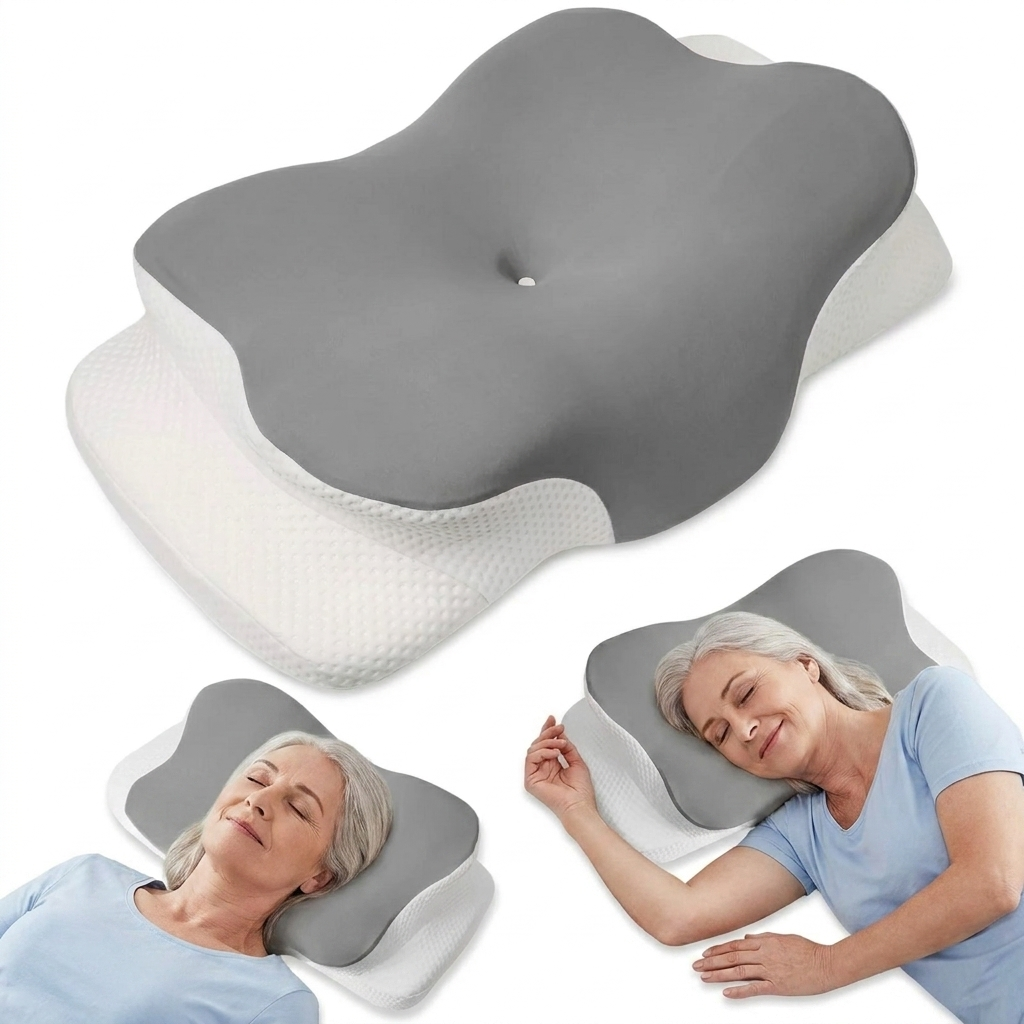 Ergonomic pillow for side sleepers
